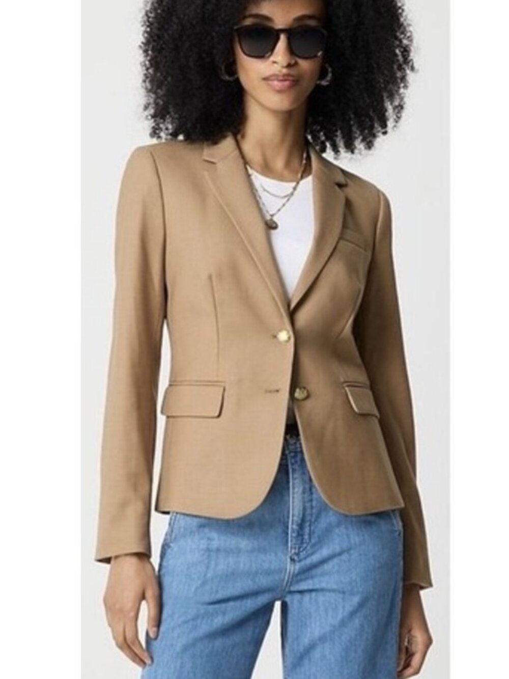 J. Crew Original Schoolboy Blazer, 10P, Camel Tan Classic Preppy - Picture 2 of 12